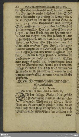 XCVII. Die wunderlich-verursachten Mordgeschichte