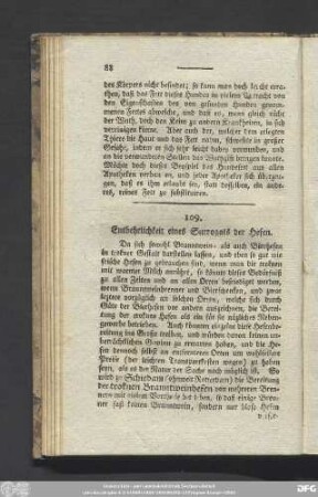 109. Entbehrlichkeit eines Surrogats der Hefen.