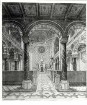 Mannheim, MA; Hauptsynagoge, Innenansicht (Lithographie von M. Autenrieth)