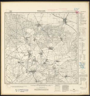 Messtischblatt [4145] = 2320 : Schönewalde, 1928 : Messtischblatt [4145] = 2320 : Schönewalde. - Aufn. 1902, bericht. 1927/28. - [Berlin] : Reichsamt für Landesaufnahme, 1928. - 1 Kt. : zweifarbig. - Mit Zeichenerklärung, Gitternetz und Planzeiger