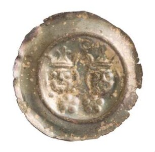 Münze, Brakteat, Pfennig, 1250/1300 n. Chr.