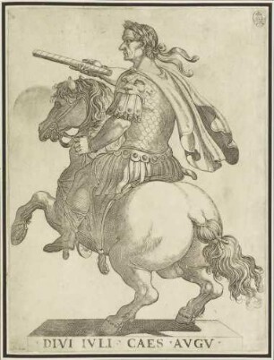 Julius Caesar (Blatt 1, aus der Serie der Reiterbildnisse der ersten zwölf römischen Kaiser)