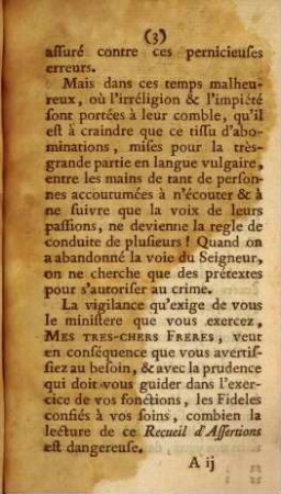 Lettre Pastorale de Monseigneur l'Eveque de Vannes