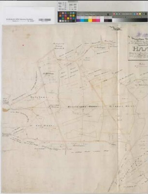 Dolberg (Ahlen), Teilung der Gemeinheit Haar, Bl.1 Brouillonkarte