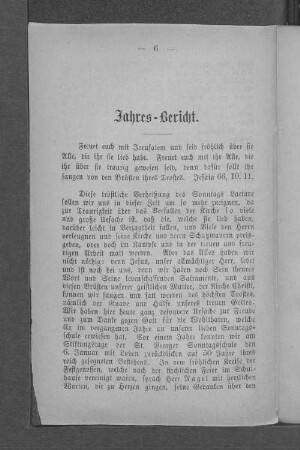 Jahres-Bericht.