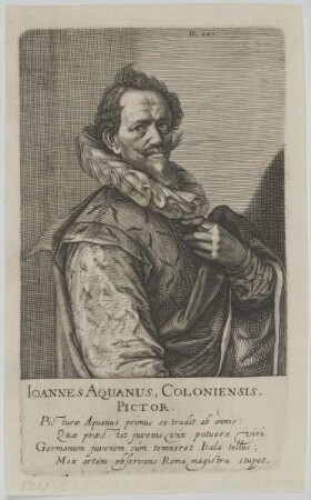 Bildnis des Ioannes AquanusBildnis Johann von (Hans von Aachen) Achen
