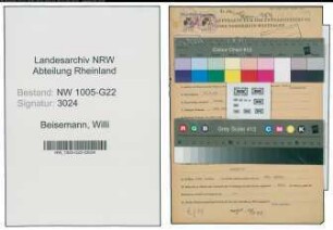 Entnazifizierung Willi Beisemann , geb. 22.04.1908 (Haendlerin)