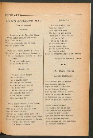 La carreta : (Aire criollo)