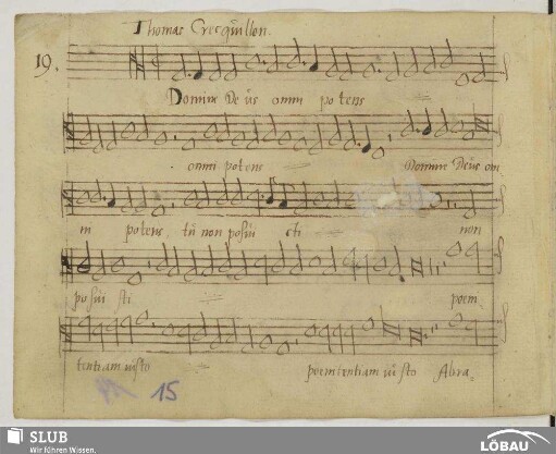Crecquillon, Thomas: Domine Deus omnipotens