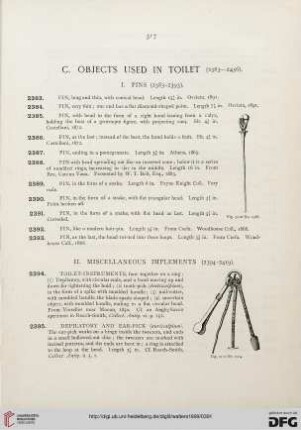 II: Miscellaneous implements