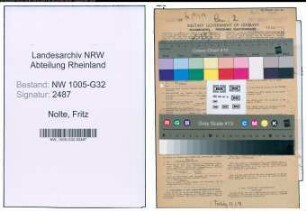 Entnazifizierung Fritz Nolte , geb. 13.12.1903 (Verw.Angestellter)