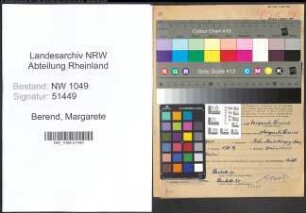 Entnazifizierung Margarete Berend , geb. 16.08.1894 ()