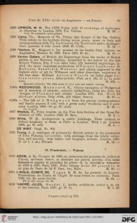 IV. Frankreich (Nr. 1030 - 1602)