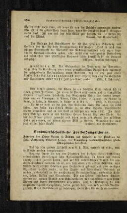 Landwirthschaftliche Fortbildungsschulen : Schreiben des Lehrer Vaders zu Bockum (bei Crefeld) an die Direktion der Lokal-Abtheilung Elberfeld-Lennep, die Einrichtung landwirthschaftlicher Fortbildungsschulen betreffend