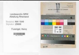 Entnazifizierung Heinz Fusangel , geb. 27.04.1906 (Buchhalter)