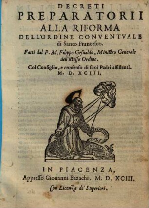 Decreti Preparatorii Alla Riforma Dell'Ordine Conventvale di Santo Francesco