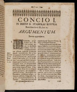 249-273, Concio I. - Concio III.