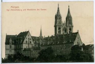 Meißen. Albrechtsburg u.Westtürme d. Doms, Kornhaus