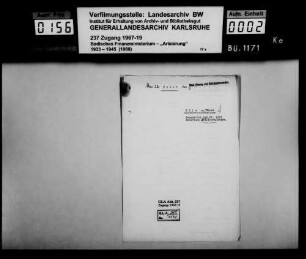 Maier, Max, Kaufmann in Köln Käufer: Karl Erhardt, Taglöhner in Ettlingen Lagerbuch-Nr. 1223 Ettlingen