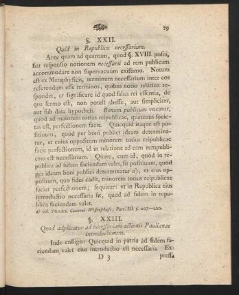 §. XXIII. Quod adplicatur ad necessariam actionis Paulianae introductionem.
