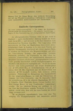 Englische Correspondenz