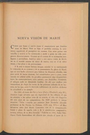 Nueva visión de Martí