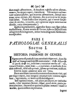Pars I. Pathologiae Generalis