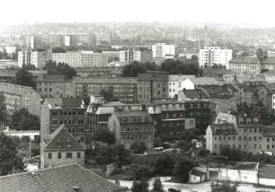 Dresden-Altstadt. Blick vom Haus der Presse nach Süden