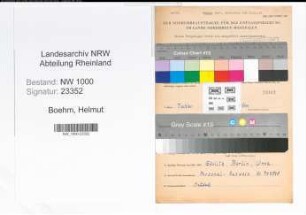 Entnazifizierung Helmut Boehm, geb. 11.04.1915 (Schreiner)