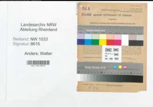 Entnazifizierung Walter Anders , geb. 28.02.1899 (Polizeibeamter)