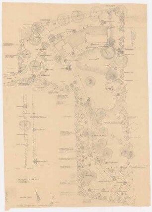 Garten Gerd Wragge, Detmold: Lageplan 1:50