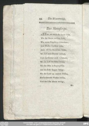 Das Manuscript.