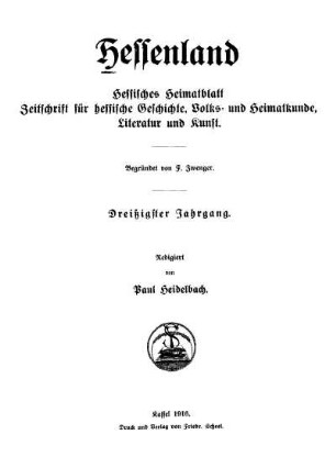 30.1916: Hessenland