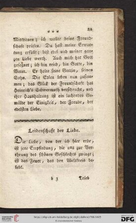 Leidenschaft der Liebe