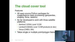 A tool for localised cloud cover assessment