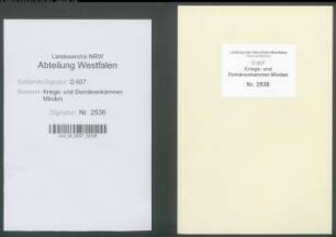 Verpachtung des Gutes Deesberg zu Vlotho (Amt Vlotho)
