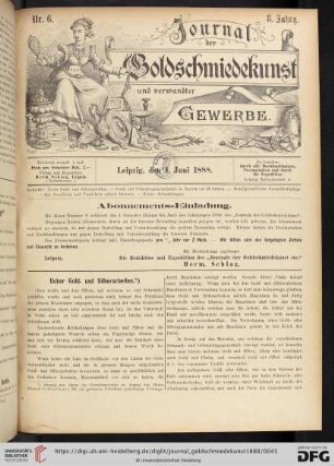 Ueber Gold- und Silberarbeiten