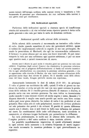 III. Indicazioni speciali.