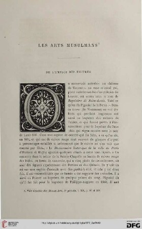 2. Pér. 12.1875: Les arts musulmans, [3] : de l'emploi des figures