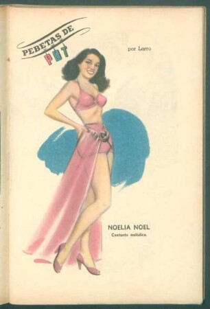 Noelia Noel, cantante melódica - [Caricatura] : Pebetas de PBT