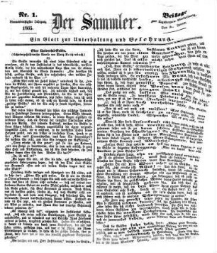 Der Sammler. 34. 1865
