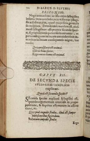 Caput XII. De Secunda Specie Syllogismi Simplicis explicati.
