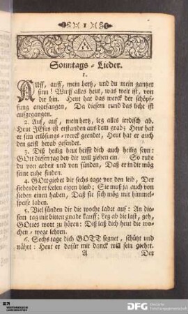 Sonntags-Lieder.