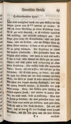 Hochzuehrender Herr!