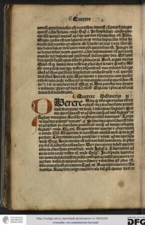 Querere. Distinctio II.