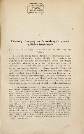 Beiträge zur Lehre vom Beweis im Strafprozess