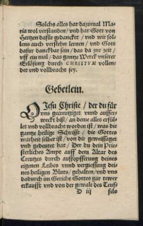 Gebetlein.