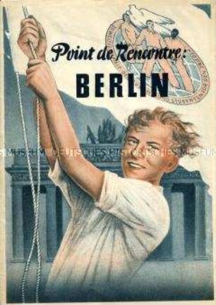 Dokumentation der DDR-Regierung im Vorfeld der III. Weltfestspiele der Jugend und Studenten 1951 in Berlin (in französischer Sprache)