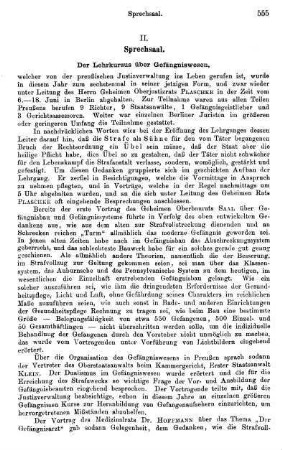 555-560, Der Lehrkursus über Gefängniswesen