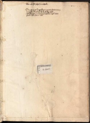 Quaestiones in quartum librum Sententiarum (Lectura Mellicensis) - Staatliche Bibliothek Ansbach Ms. lat. 63